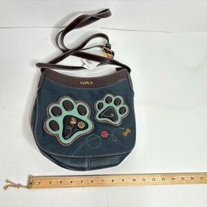 Chala paw print crossbody purse bag